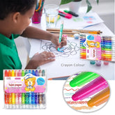 Twist Crayons for Kids - 12 Pcs Crayon Set for Kids, Coloring Kit for Kids, Crayon for Drawing and Painting for Kids, Art and Craft Kit